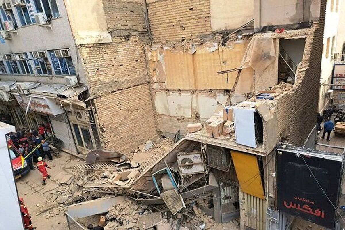 جزییات ریزش ساختمان قدیمی در شرق تهران
